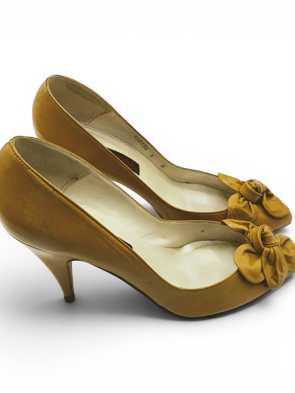 Vintage 80s  Connie Proxy Mustard Heel